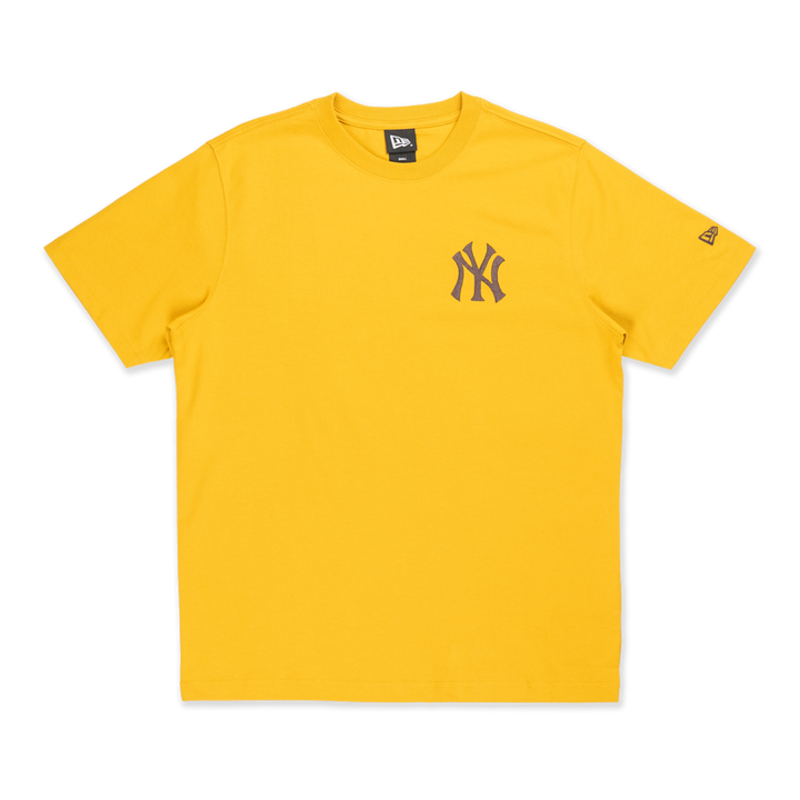 New York Yankees Color Era Yellow Mustard Short Sleeve T-Shirt