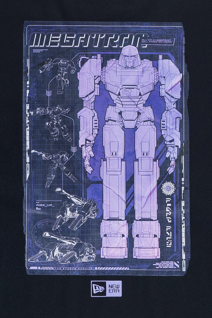 New Era x Transformers One Megatron Black Short Sleeve Oversized T-Shirt