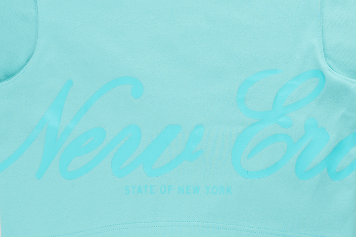 New Era Basic Arctic Teal Women Crop Tee
