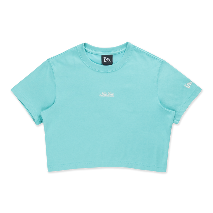 New Era Basic Arctic Teal Women Crop Tee