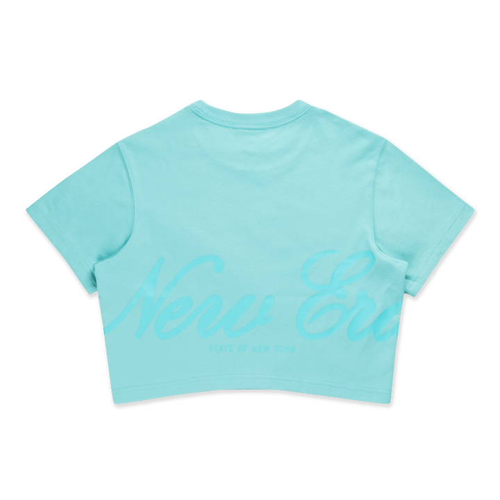 New Era Basic Arctic Teal Women Crop Tee