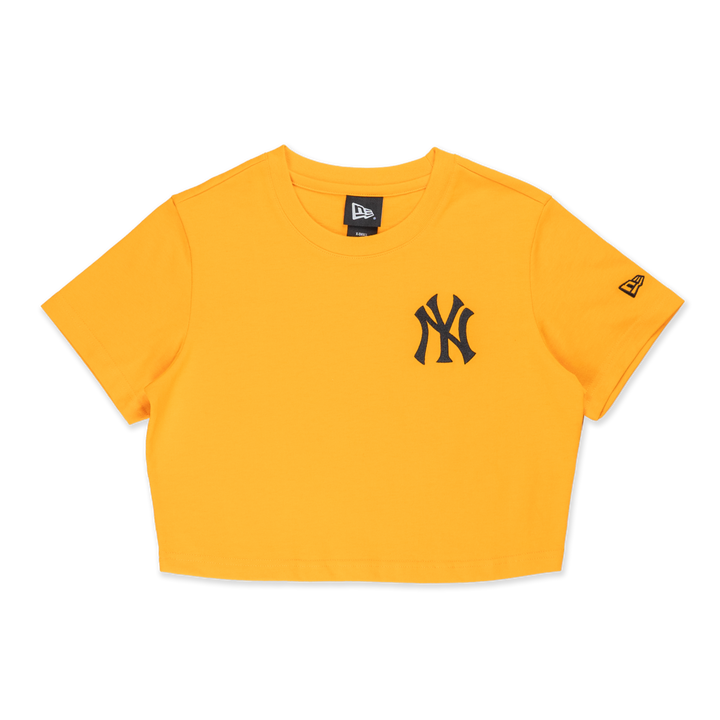 Women New York Yankees Color Era Papaya Orange Crop Tee