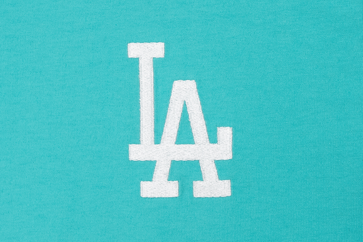 Women Los Angeles Dodgers Color Era Arctic Teal Crop Tee