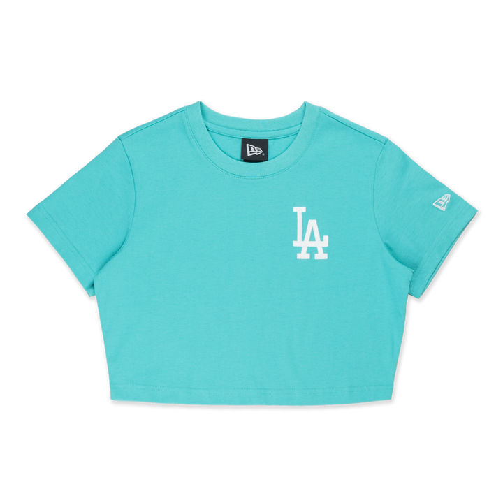 Women Los Angeles Dodgers Color Era Arctic Teal Crop Tee