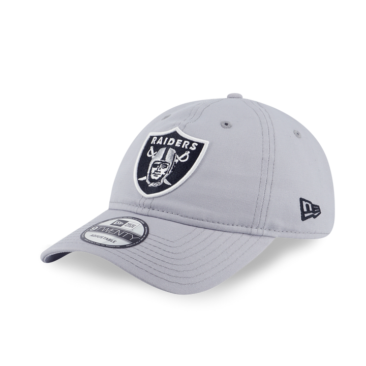 9TWENTY Las Vegas Raiders NFL Snow Gray Adjustable