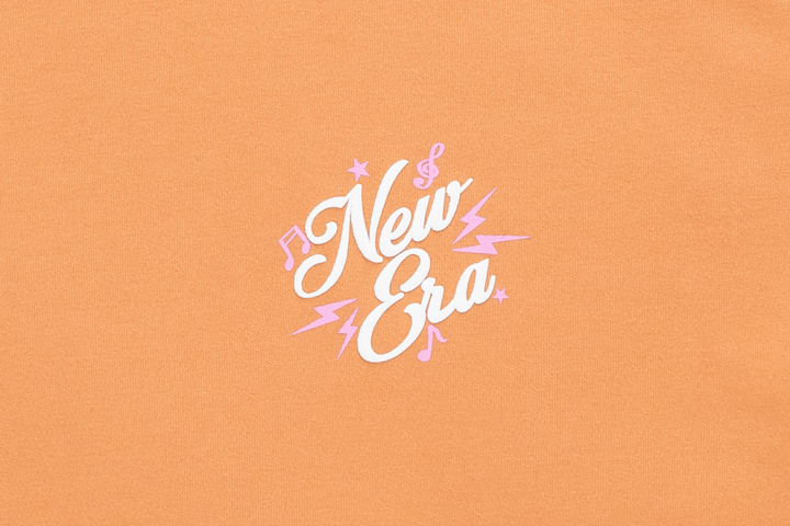 New Era Springtime Rhythm Deep Sand Brown Oversized Short Sleeve T-Shirt