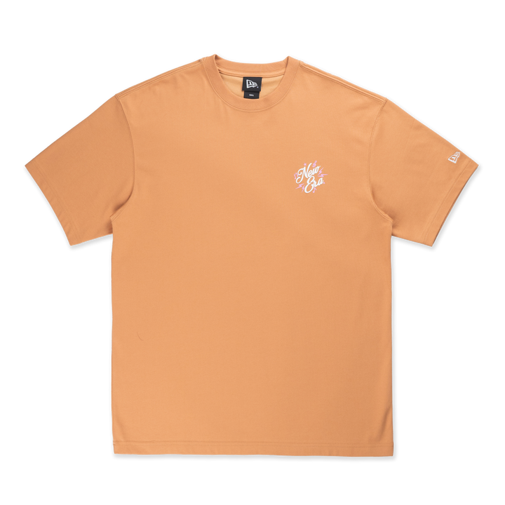 New Era Springtime Rhythm Deep Sand Brown Oversized Short Sleeve T-Shirt