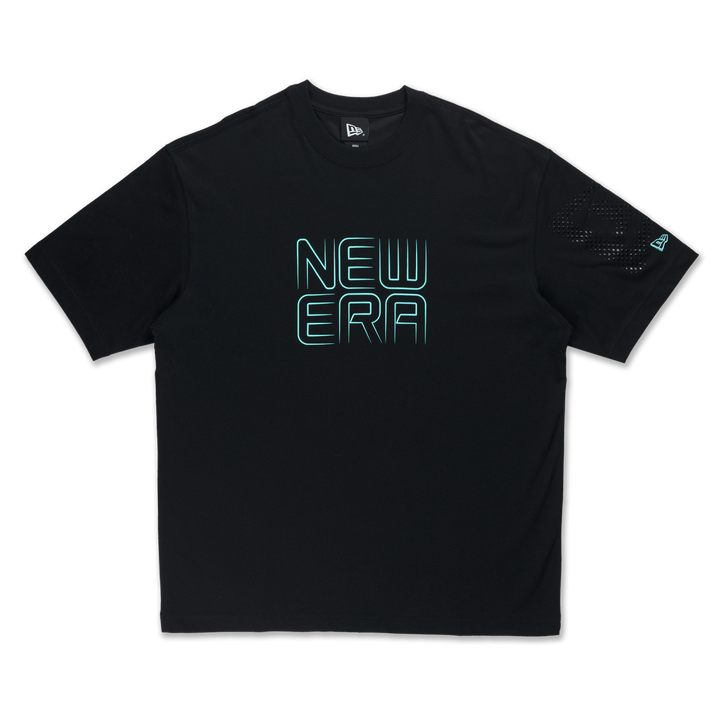 New Era City Sport Black Short Oversized Sleeve T-Shirt