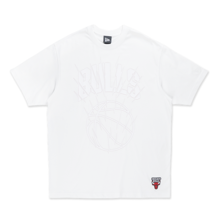 Chicago Bulls Basketball Tonal Pack White Oversized Short Sleeve T-Shirt