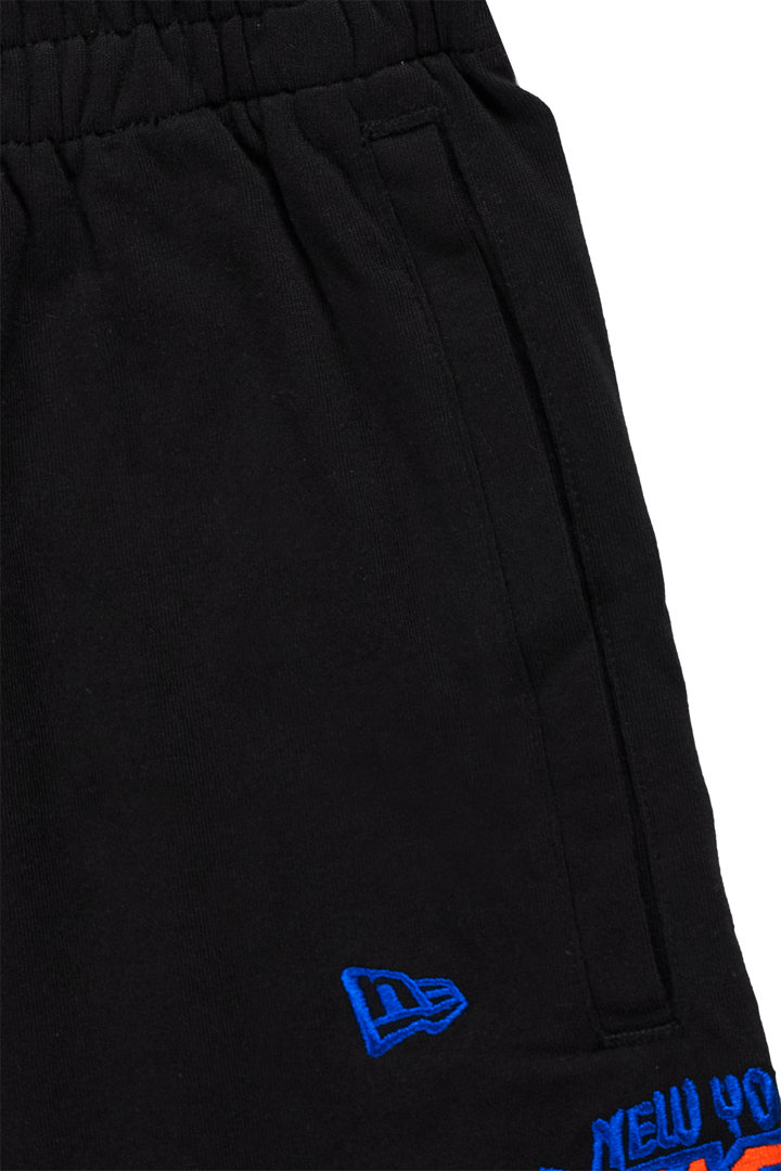 New York Knicks NBA Doodles Black Knit Shorts