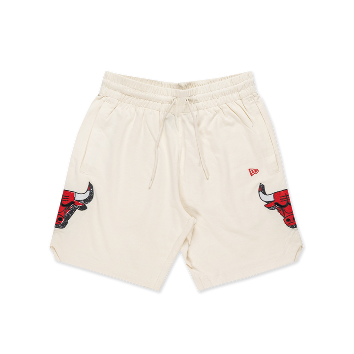 Chicago Bulls NBA Doodles Chrome White Knit Shorts