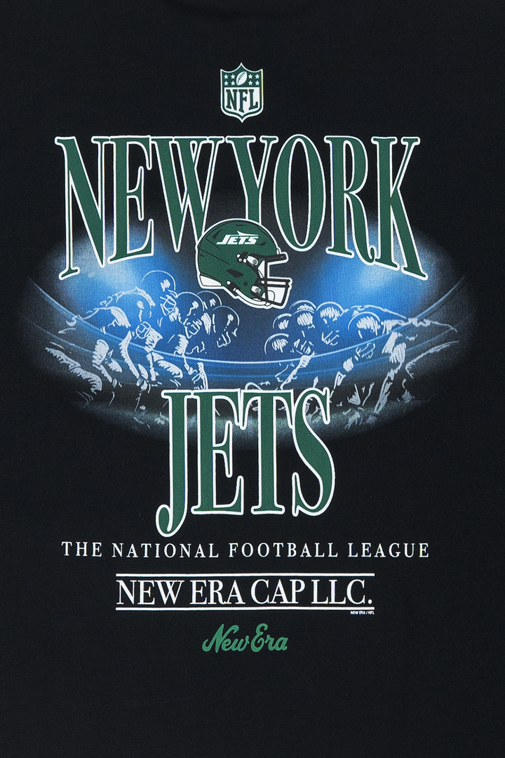 New York Jets NFL Black Oversized Short Sleeve T-Shirt