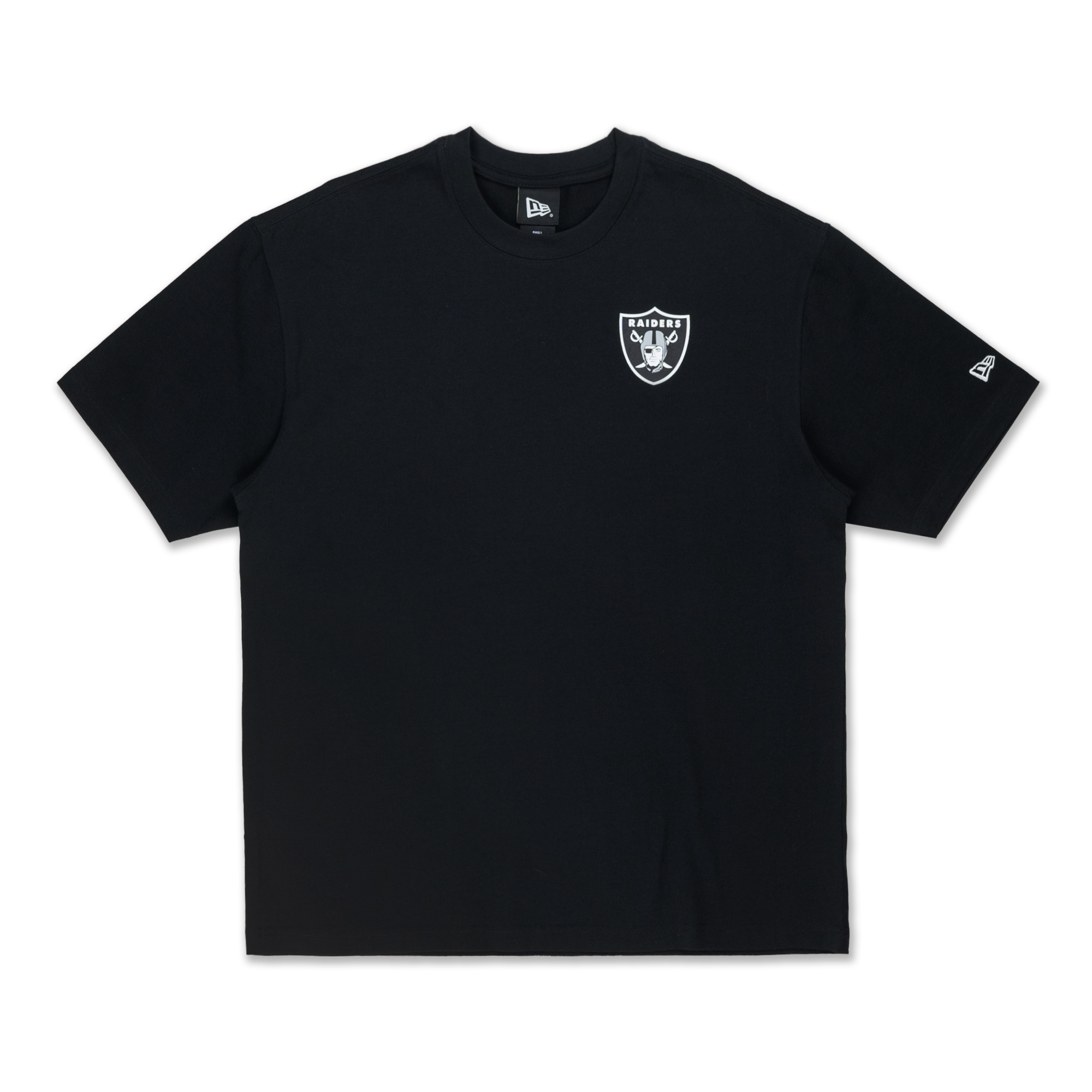 New Era Las Vegas Raiders NFL Black Oversized Short Sleeve T New Era Las Vegas Raiders NFL Black Oversized Short Sleeve T