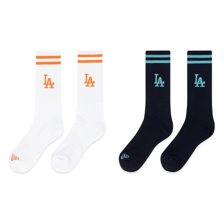 New Era Los Angeles Dodgers Color Era Black & White Socks