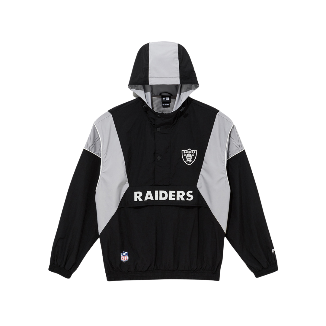『1年保証』 Las Vegas New – Jacket Anorak Windbreaker Black NFL Raiders ウォームアップウェア