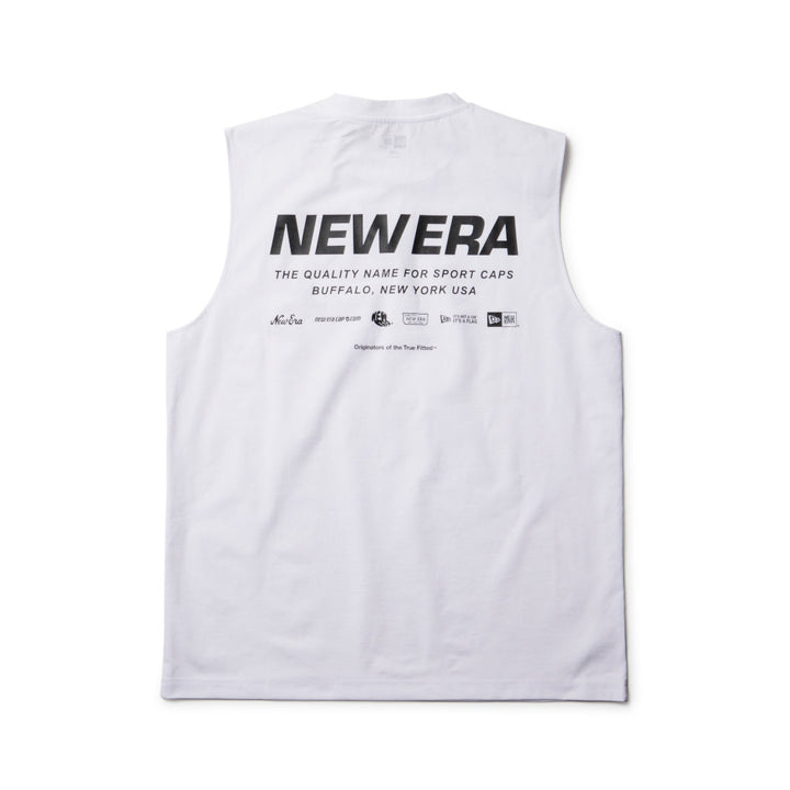 Outdoor Utility Archive Logo White Sleeveless Tank Top