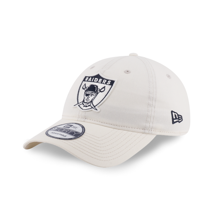 9FORTY Unstructured Oakland Raiders NFL Historic Chrome White Adjustable