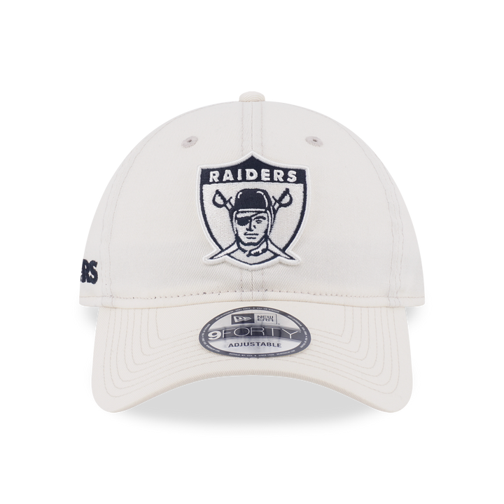 9FORTY Unstructured Oakland Raiders NFL Historic Chrome White Adjustable