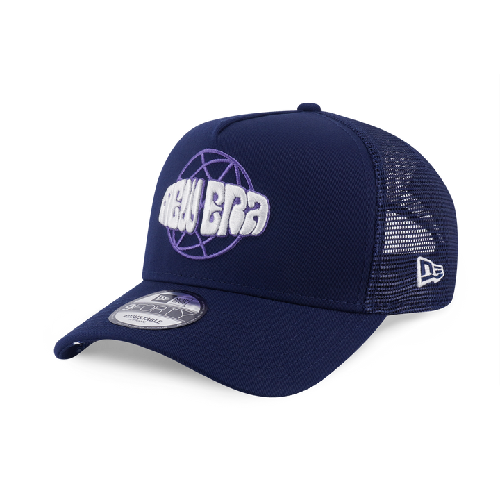 9FORTY A-Frame Trucker New Era Street Swing Oceanside Blue Snapback