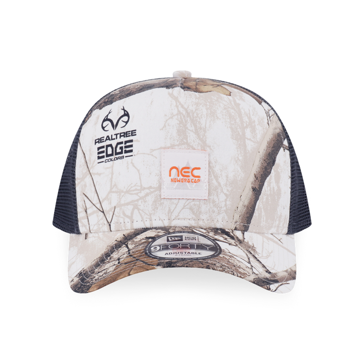 9FORTY A-Frame Trucker Earthy Skin Real Tree Snow Snapback