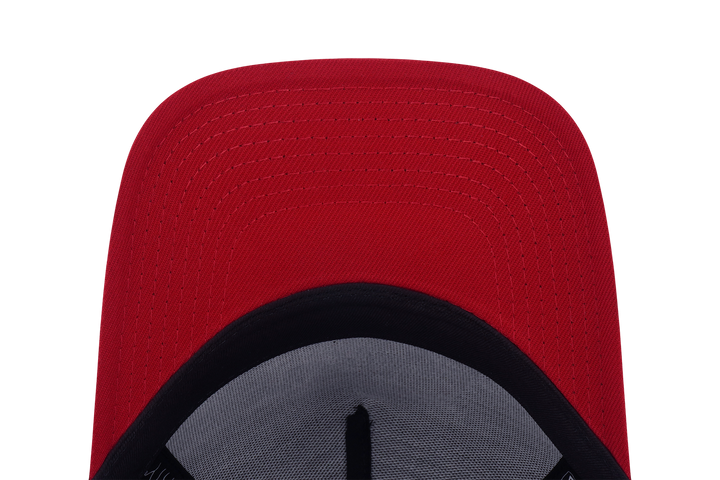 9FORTY A-Frame Kids Chicago Bulls League Mix Cartoon 2-Tone Scarlet Visor Black Snapback