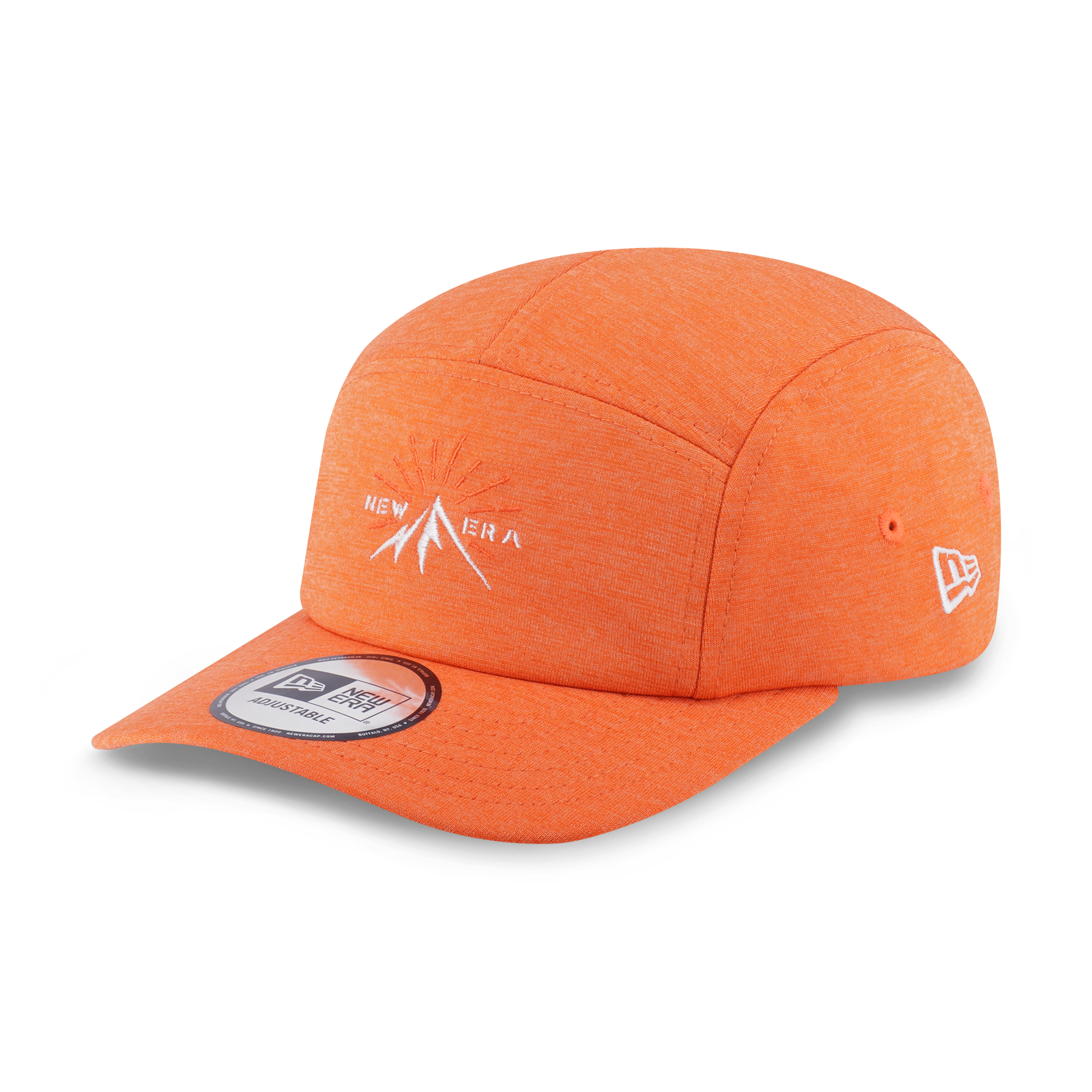 New Era Mountain Graphic Fight Orange Camper Curve Visor Hat – New
