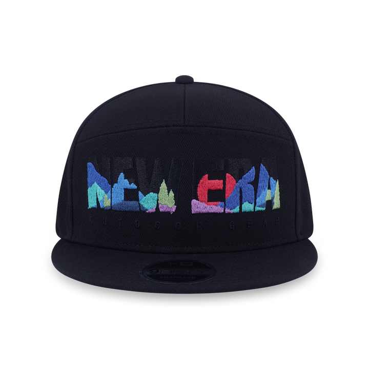 9FIFTY Split Panel New Era Mountain Logo Black Snapback