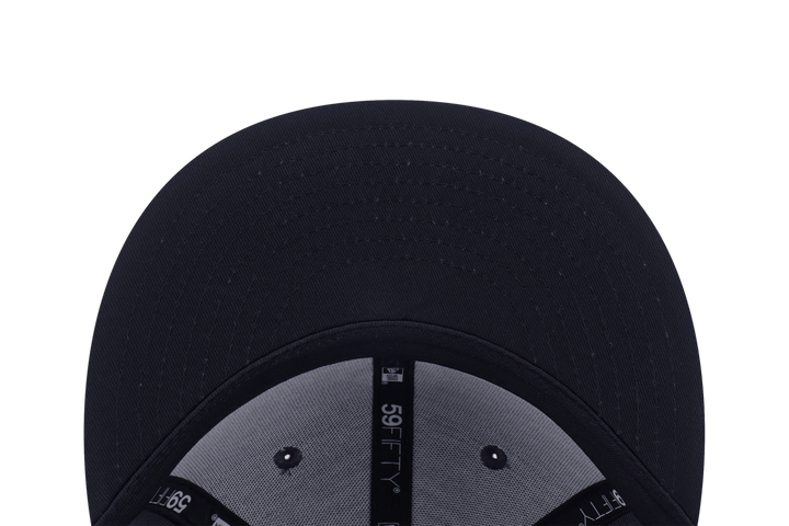 59FIFTY New York Yankees Cooperstown Metallic 2-Tone Black Visor Graphite FItted