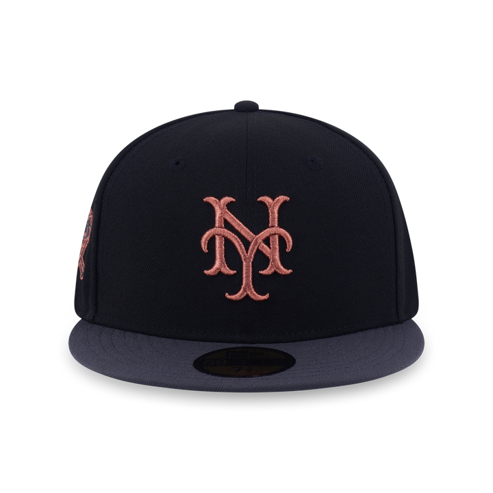 59Fifty New York Giant Cooperstown Metallic 2-Tone Graphite Visor Black Fitted