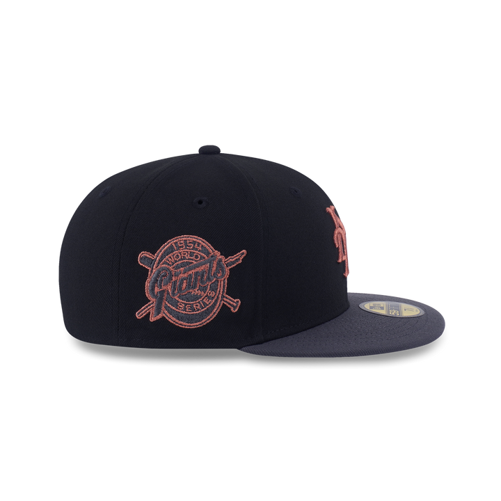 59Fifty New York Giant Cooperstown Metallic 2-Tone Graphite Visor Black Fitted