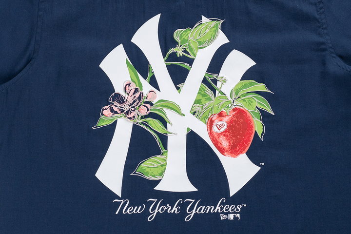 New York Yankees Harvest Merch Oceanside Blue Woven Shirt