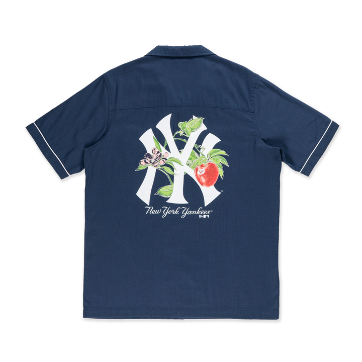 New York Yankees Harvest Merch Oceanside Blue Woven Shirt