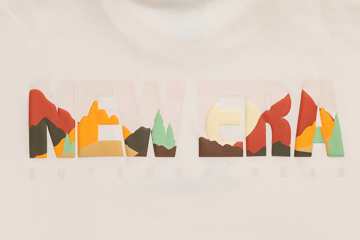 New Era Mountain Logo Chrome White Short Sleeve T-Shirt