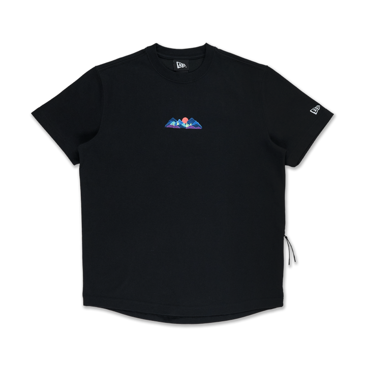 New Era Mountain Logo Black Short Sleeve T-Shirt