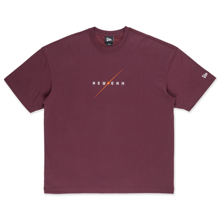 New Era Trail Runner Maroon Oversized Short Sleeve T-Shirt