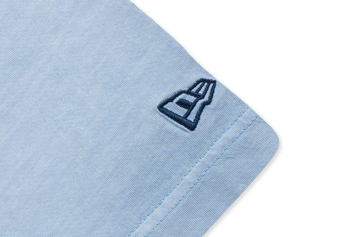 New Era Trail Runner Light Navy Rock Dyed Oversized Short Sleeve T-Shirt