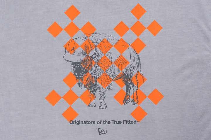 New Era Trail Runner Light Gray Oversized Short Sleeve T-Shirt