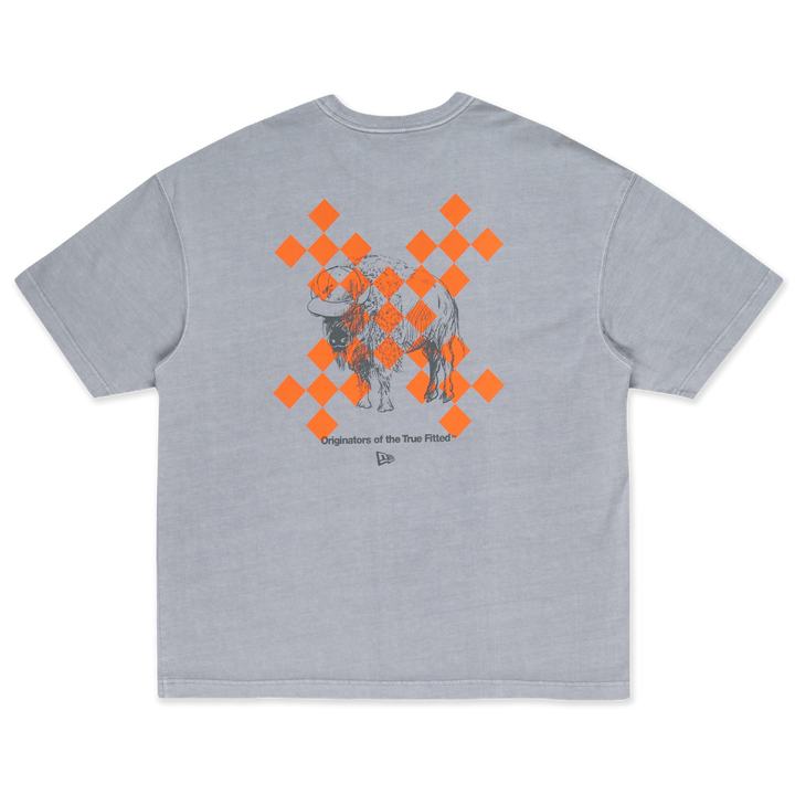 New Era Trail Runner Light Gray Oversized Short Sleeve T-Shirt