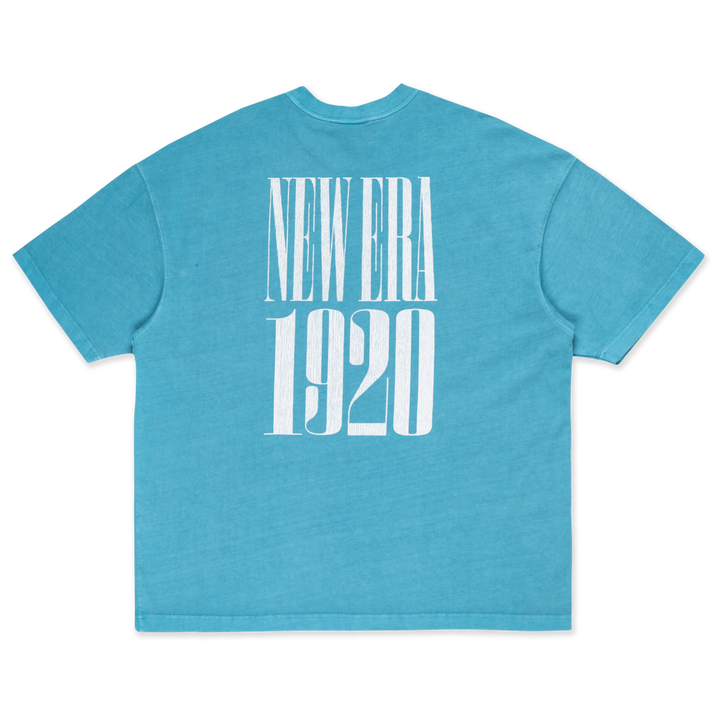 New Era 90S Vibe Washed Blue Foam Oversized Short Sleeve T-Shirt