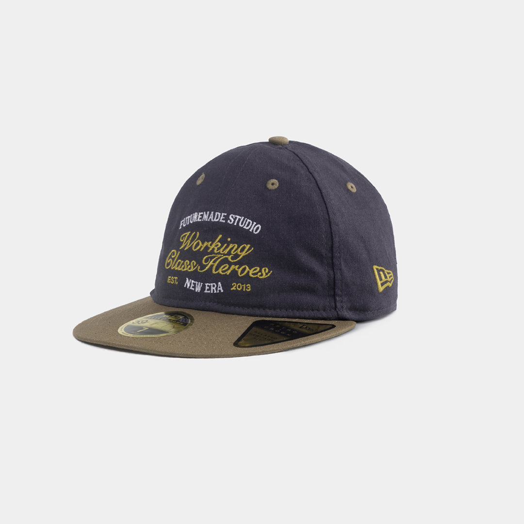 59FIFTY Retro Crown New Era x FTMD Dark Blue Khaki Fitted – New