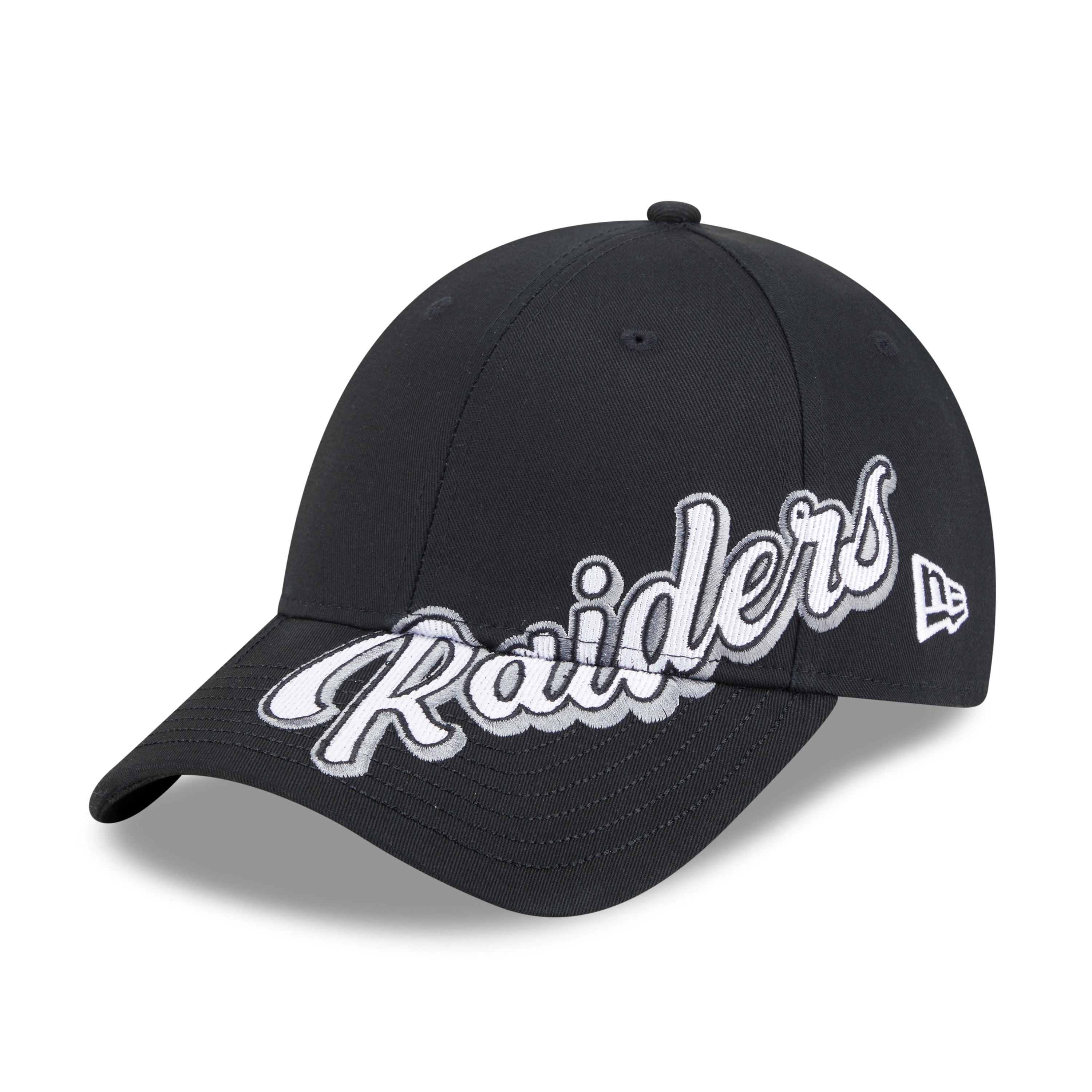 9FORTY Las Vegas Raiders Mix League Cross Panels Black Adjustable