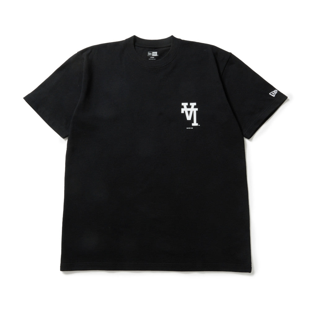 Los Angeles Dodgers Upside Down Black Short Sleeve T-Shirt – New