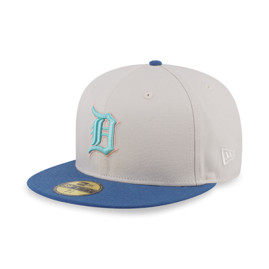 New Era Detroit Tigers White/Black Vacay Trucker 9FIFTY Snapback Hat