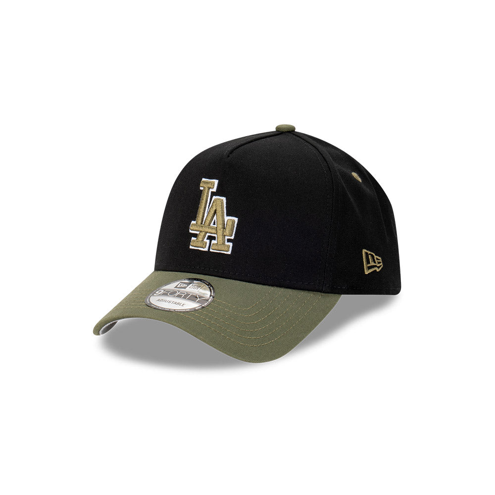 9FORTY A-Frame Los Angeles Dodgers Black Olive Snapback