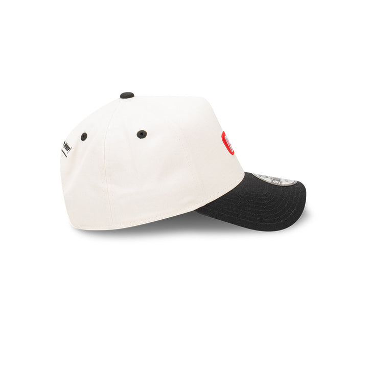 9FORTY A-Frame New Era Capsule 2-Tone Black Visor Chrome White Snapback