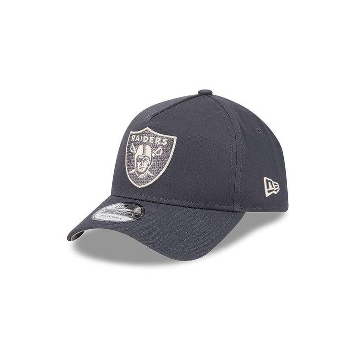 9FORTY A-Frame Las Vegas Raiders Earth Tone Chainstitch Gray Heather Snapback