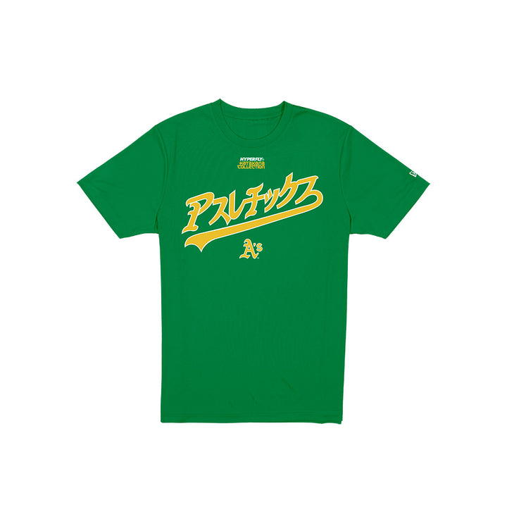 Oakland Athletics Hyperfly x MLB Green Short Sleeve T-Shirt