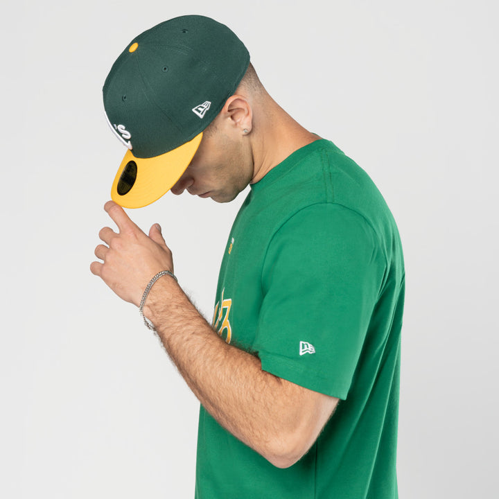 Oakland Athletics Hyperfly x MLB Green Short Sleeve T-Shirt