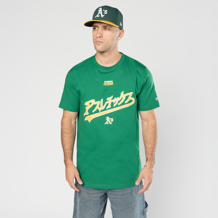 Oakland Athletics Hyperfly x MLB Green Short Sleeve T-Shirt