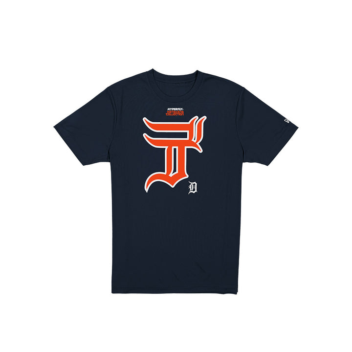 Detroit Tigers Hyperfly x MLB Navy Short Sleeve T-Shirt